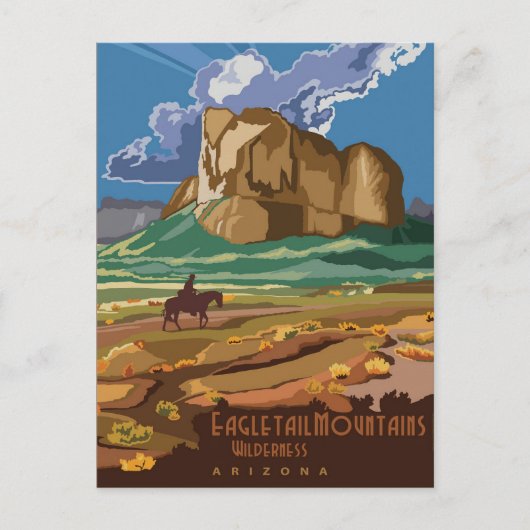  Eagle Tail Mountains Wilderness Arizona Briefkaart (Voorkant)