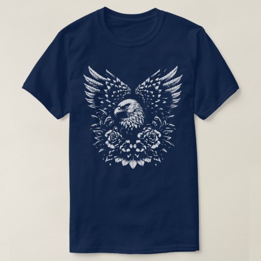Eagle tattoo ontwerp t-shirt (Design voorkant)