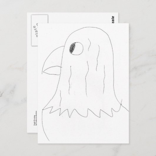 Eagle Tekening Briefkaart (Voorkant / Achterkant)