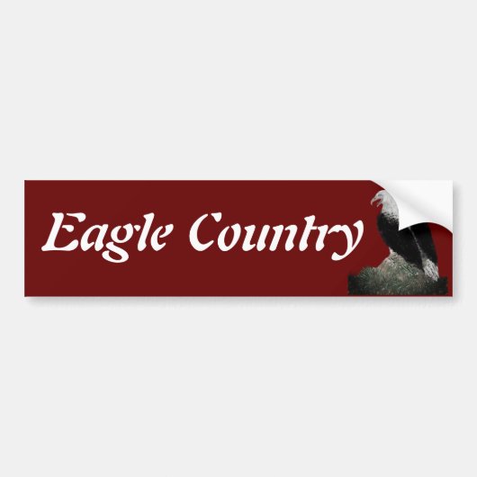 Eagle, Tekst personaliseren Bumpersticker (Voorkant)