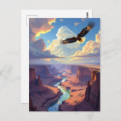 Eagle Themed Keeping in Touch Briefkaart (Voorkant / Achterkant)