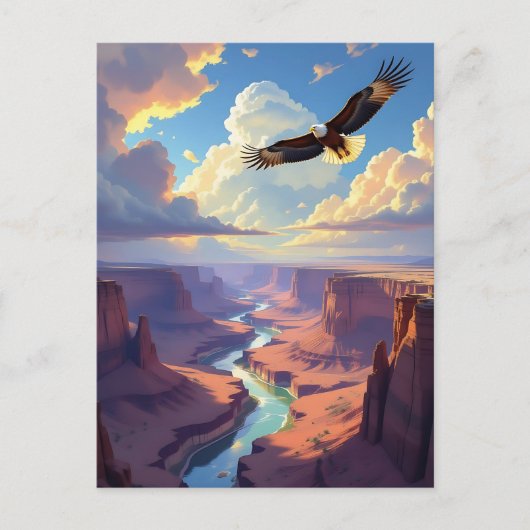 Eagle Themed Keeping in Touch Briefkaart (Voorkant)