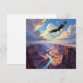 Eagle Themed Keeping in Touch Feestdagenkaart (Voorkant / Achterkant)