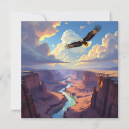 Eagle Themed Keeping in Touch Feestdagenkaart