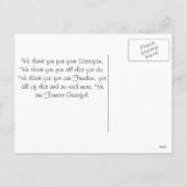 Eagle tijdens de vlucht, HerdenkingsDag voor Feestdagenkaart (Achterkant)