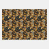 Eagle Totem & Feather Swirls Majestic Design Inpakpapier Vel (Voorkant)