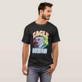 Eagle touchdown football game season t-shirt (Voorkant volledig)