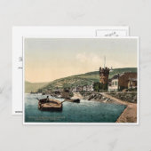 Eagle Tower en Niederwald, Rudesheim, de Rijn, Briefkaart (Voorkant / Achterkant)