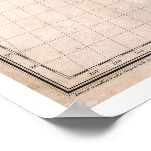 Eagle United States Map 1832 Poster (Hoek)