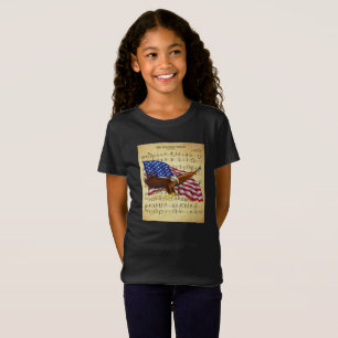 Eagle ~ US Flag ~ Star Spangled Banner — Muziek T-shirt