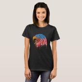 Eagle USA Flag Veteran Independence Day Patriotic T-shirt (Voorkant volledig)