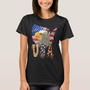 Eagle Usa Lightbulb 4 juli Memorial Independe T-shirt