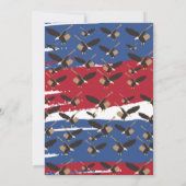 Eagle USA Patriotic American Flag op 4 juli Kaart (Achterkant)