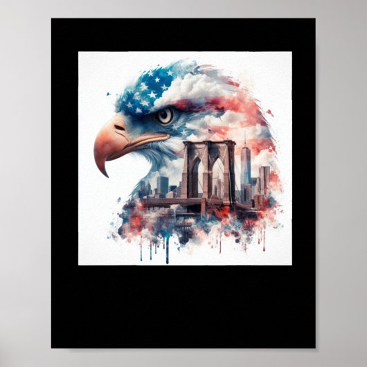 Eagle USA Sticker Poster (Voorkant)
