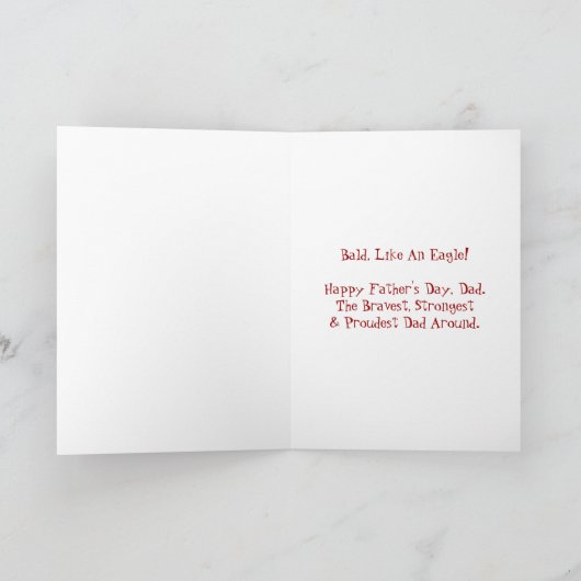 Eagle Vaderdag Card Kaart (Binnen)