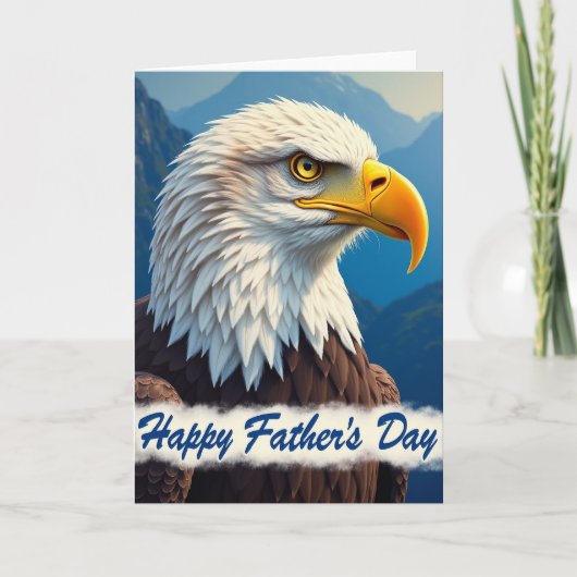 Eagle Vaderdag Kunstkaart Kaart (Voorkant)