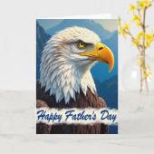 Eagle Vaderdag Kunstkaart Kaart (Gele Bloem)