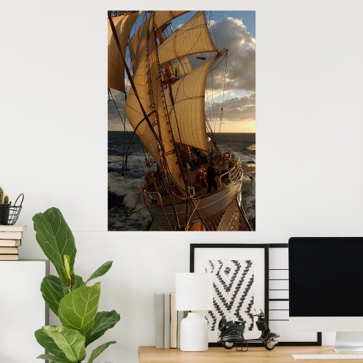 Eagle van het Zee Poster (Thuiskantoor)