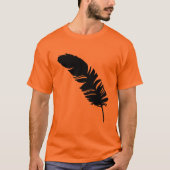 Eagle veren zwarte silhouet t-shirt (Voorkant)