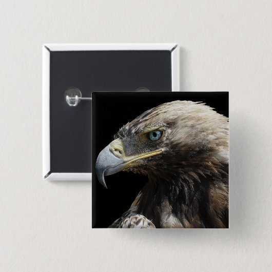 Eagle Vierkante Button 5,1 Cm (Voorkant /achterkant)