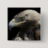 Eagle Vierkante Button 5,1 Cm (Voorkant)