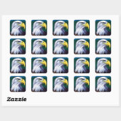 Eagle Vierkante Sticker (Vel)