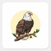 Eagle Vierkante Sticker (Voorkant)