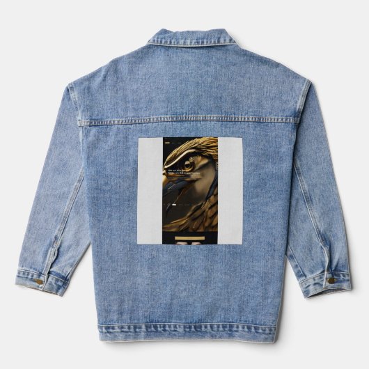 Eagle Vision — Luxe Dark UI Landing Page Denim Jacket (Achterkant)