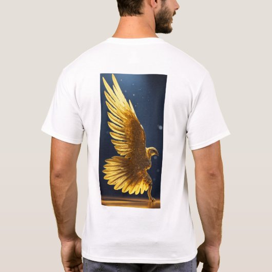 Eagle Vision: Zweefvliegen boven het Rest T-shirt" T-shirt (Achterkant)