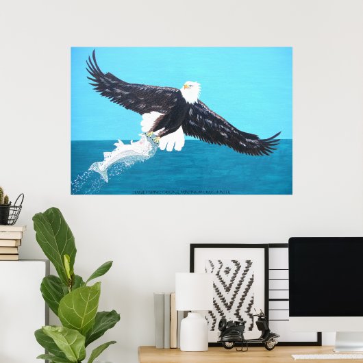 Eagle-visserij Poster (Thuiskantoor)