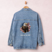 *~* Eagle Vlag AP27 Oude Glorie Patriottische God  Denim Jacket (Hangar)