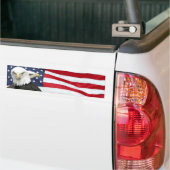 Eagle vlag bumper sticker (Op Truck)