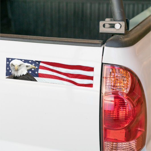 Eagle vlag bumper sticker (Op Truck)