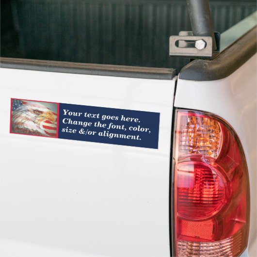 Eagle Vlag: Creëer Uw eigen Bumpersticker (Op Truck)
