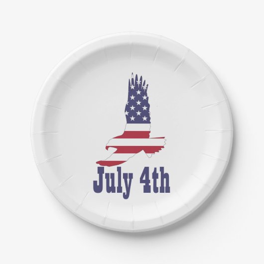 Eagle, Vlag van de Verenigde Staten, de Borden van Papieren Bordje (Voorkant)