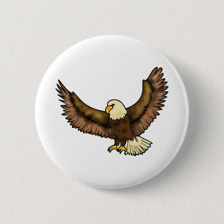 Eagle vliegende hond ronde button 5,7 cm