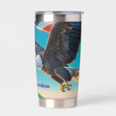 Eagle Vliegvlag 1776-2026 Kwartier-Millennium Vere Geïsoleerde Drinkbeker (Links)