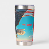 Eagle Vliegvlag 1776-2026 Kwartier-Millennium Vere Geïsoleerde Drinkbeker (Achterkant)