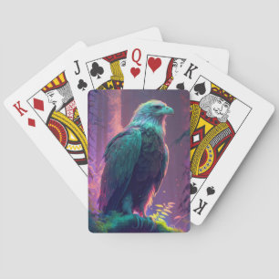 Eagle Vogel Dier Portret Schilderij Wildlife Pokerkaarten