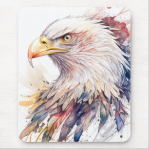 Eagle Vogel Portret Dier Schilderen Wildlife Grati Muismat