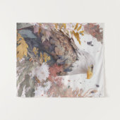 Eagle Vogel Portret Dier Schilderen Wildlife Grati Wandkleed (Voorkant (horizontaal))