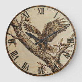 Eagle Wall Clock - Symbol of Strength Grote Klok