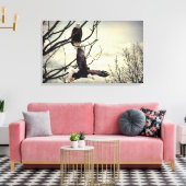 Eagle Watching Eagle Canvas Afdruk (Insitu (Woonkamer))