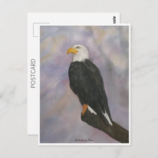 Eagle Watercolor Briefkaart (Voorkant / Achterkant)