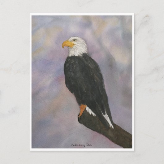 Eagle Watercolor Briefkaart (Voorkant)