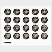 Eagle Wereldbol Anchor Ronde Sticker (Vel)
