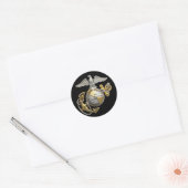 Eagle Wereldbol Anchor Ronde Sticker (Envelop)
