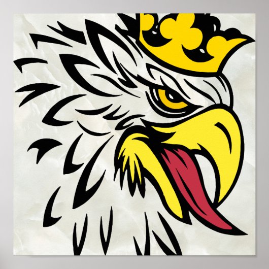 Eagle white marble Value Poster Paper (Voorkant)