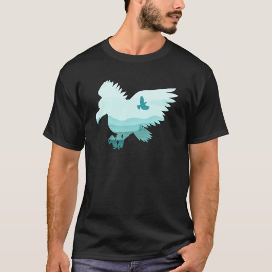 Eagle Wild Animal Endangered Animal Apparel T-shirt (Voorkant)