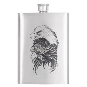 Eagle Wild Animal Natuur Illustratie Art Tattoo Flacon